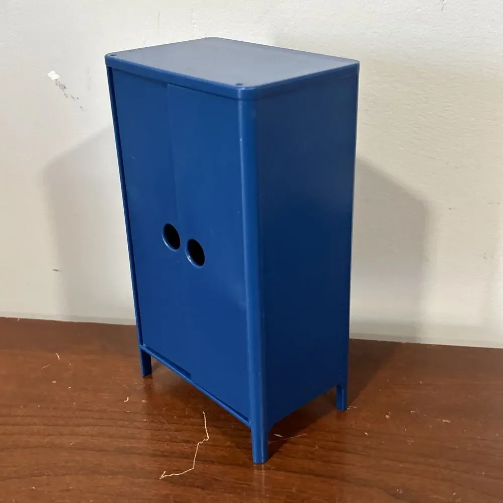 Ikea Huset Doll House Blue Wardrobe Closet Dollhouse Furniture - Picture 3 of 7